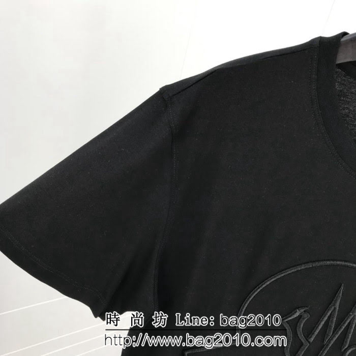 MONCLER蒙口 19ss早春新款 大logo刺繡圖案短袖 高密度立體刺繡工藝 簡約百搭款 ydi2131